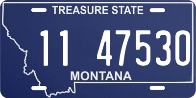 MT license plate 114753O