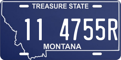 MT license plate 114755R