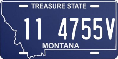 MT license plate 114755V