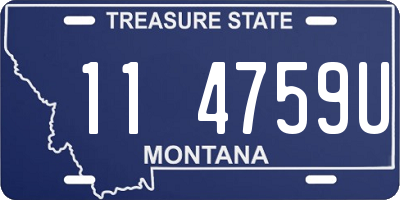 MT license plate 114759U