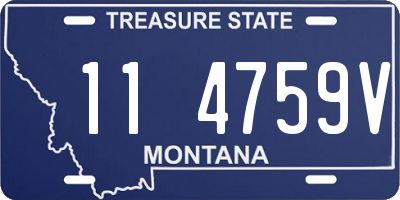 MT license plate 114759V