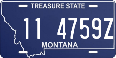 MT license plate 114759Z