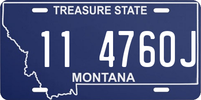 MT license plate 114760J