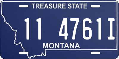 MT license plate 114761I