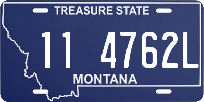 MT license plate 114762L