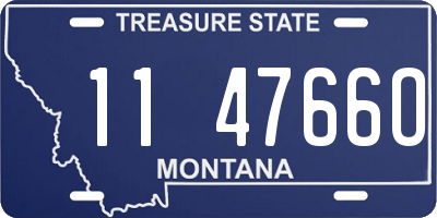 MT license plate 114766O