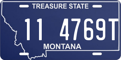 MT license plate 114769T