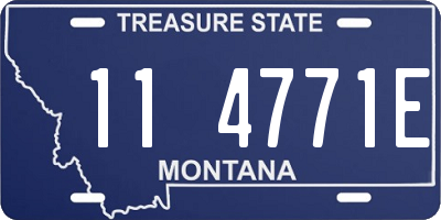 MT license plate 114771E