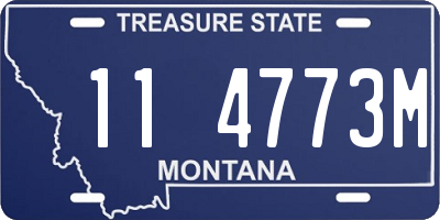 MT license plate 114773M