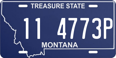 MT license plate 114773P