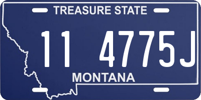 MT license plate 114775J