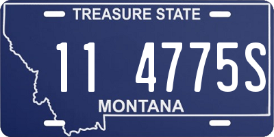 MT license plate 114775S