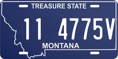 MT license plate 114775V