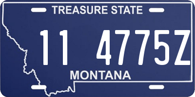 MT license plate 114775Z