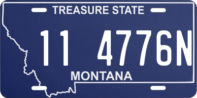 MT license plate 114776N