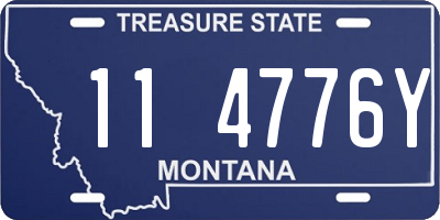MT license plate 114776Y