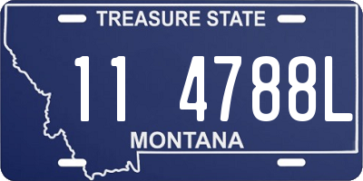 MT license plate 114788L