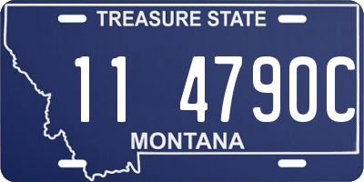 MT license plate 114790C