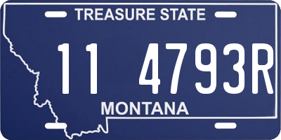 MT license plate 114793R