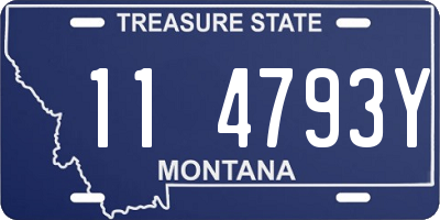 MT license plate 114793Y