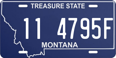 MT license plate 114795F