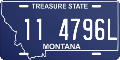 MT license plate 114796L