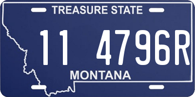 MT license plate 114796R