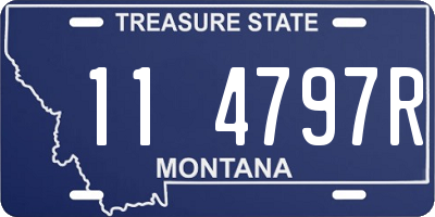 MT license plate 114797R