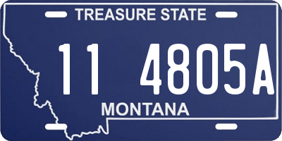 MT license plate 114805A
