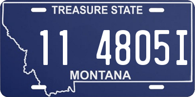 MT license plate 114805I