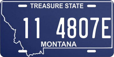 MT license plate 114807E