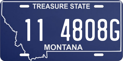MT license plate 114808G
