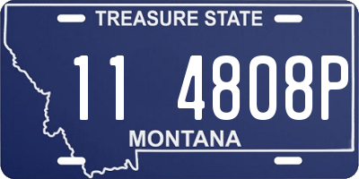 MT license plate 114808P