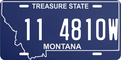 MT license plate 114810W