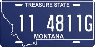 MT license plate 114811G