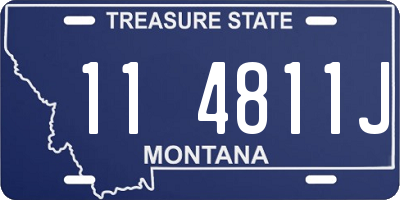 MT license plate 114811J