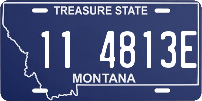 MT license plate 114813E