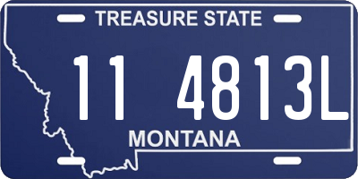 MT license plate 114813L