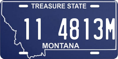 MT license plate 114813M