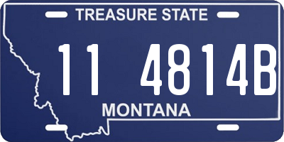 MT license plate 114814B