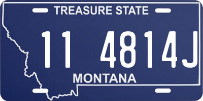 MT license plate 114814J