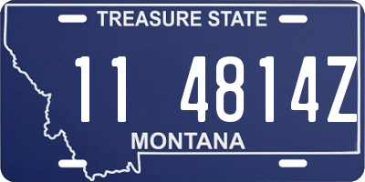 MT license plate 114814Z