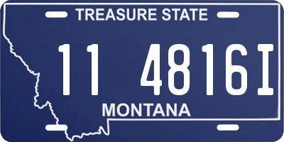 MT license plate 114816I