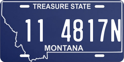 MT license plate 114817N