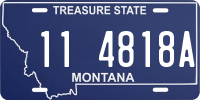 MT license plate 114818A