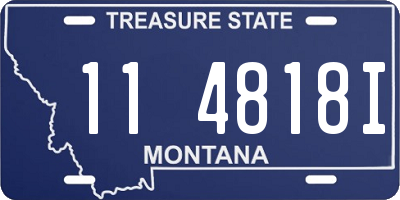 MT license plate 114818I