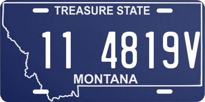 MT license plate 114819V