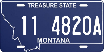 MT license plate 114820A