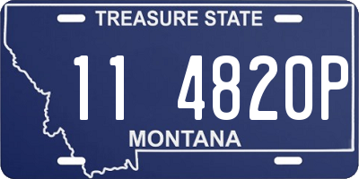 MT license plate 114820P