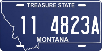 MT license plate 114823A